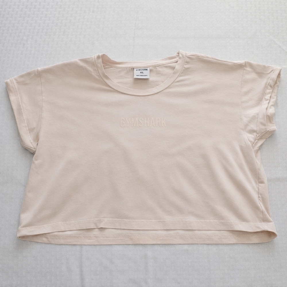 Gymshark‎ Women's Beige Crop Top